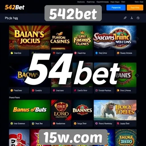 A variedade de jogos disponíveis na plataforma 542bet